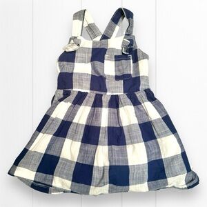 Cat & Jack Navy Blue Gingham Dress 2T